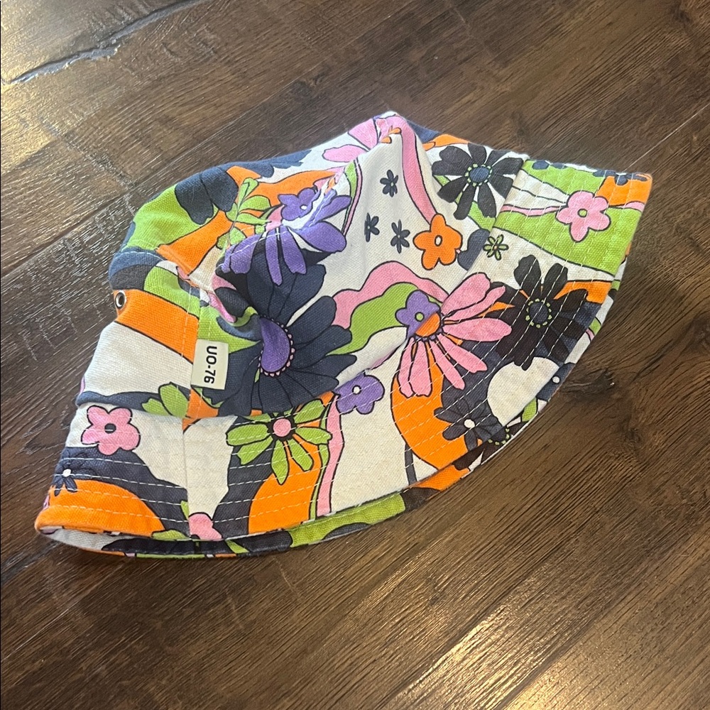 Urban Outfitters Colorful Floral Bucket Hat